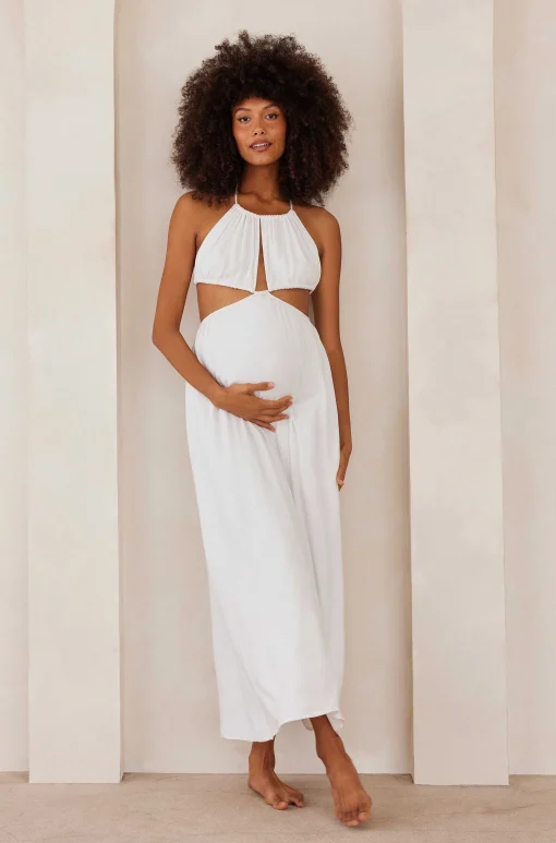 BUMPSUIT Cut Out Linen Dress| Dresses