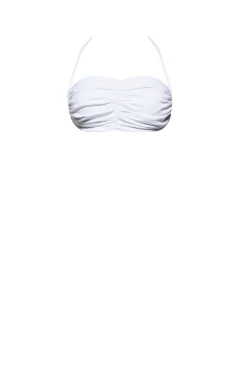 BUMPSUIT Ruched Linen Crop Top| Tops & Bodysuits