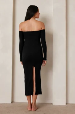 BUMPSUIT Sculpting Rib Off The Shoulder Dress| Dresses