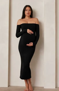 BUMPSUIT Sculpting Rib Off The Shoulder Dress| Dresses