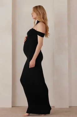 BUMPSUIT Soft Rib Maxi Cross-Over Dress| Dresses