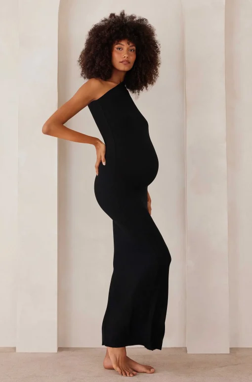 BUMPSUIT Soft Rib Maxi One Shoulder Dress| Dresses