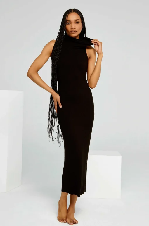 BUMPSUIT Soft Rib Turtleneck Dress| Dresses