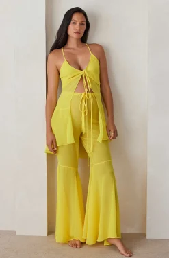 BUMPSUIT The Chiffon Flare Pant| Swimwear