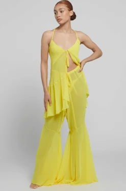 BUMPSUIT The Chiffon Flare Pant| Swimwear