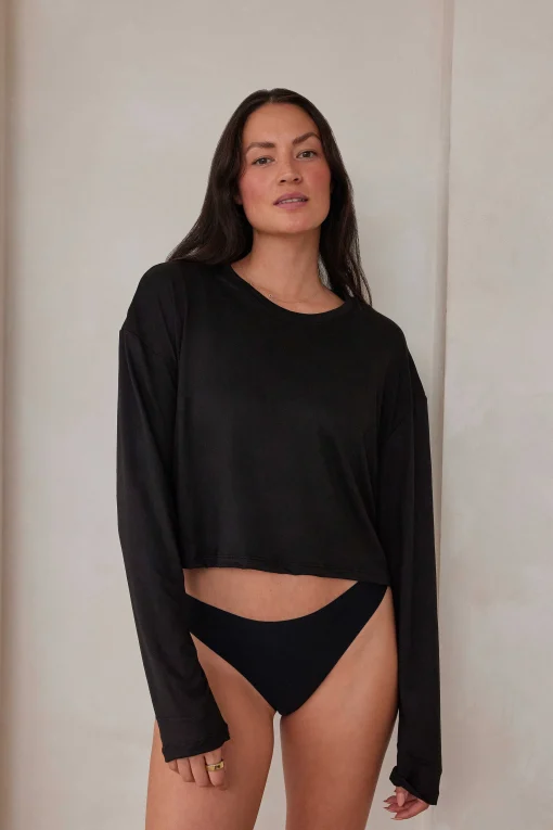 BUMPSUIT The Cloud Long Sleeve Crop Tee| Cloud Collection