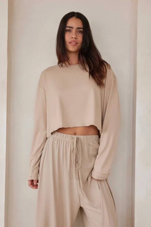 BUMPSUIT The Cloud Long Sleeve Crop Tee| Cloud Collection