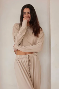 BUMPSUIT The Cloud Long Sleeve Crop Tee| Cloud Collection