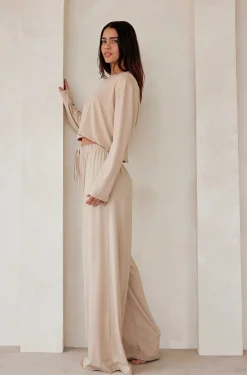 BUMPSUIT The Cloud Long Sleeve Crop Tee| Loungewear