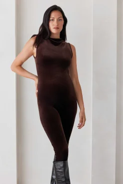 BUMPSUIT The Solid Velvet Gia | Jumpsuits & Rompers