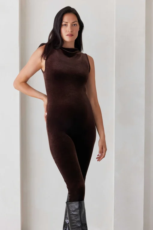 BUMPSUIT The Solid Velvet Gia | Jumpsuits & Rompers