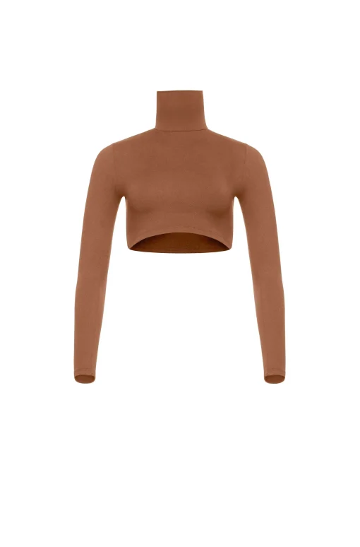 BUMPSUIT The Turtle Long Sleeve Crop Tee| Tops & Bodysuits